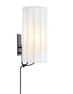 Applique murale Hikari Markslojd textile blanc et métal noir