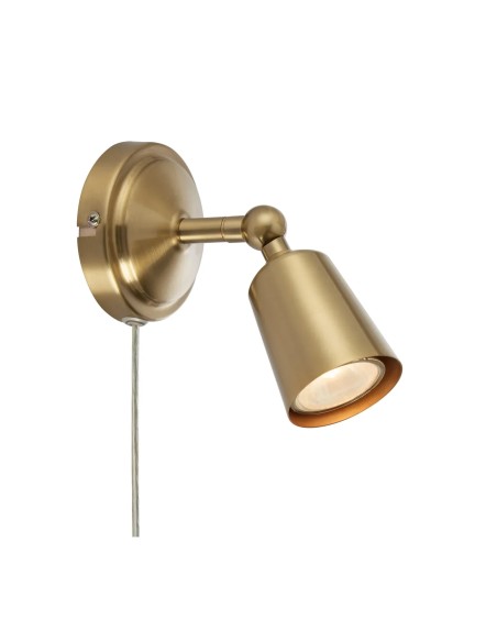 Applique murale Tiny Markslojd laiton avec spot orientable