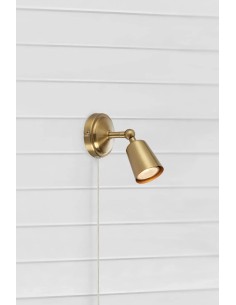 Applique murale Tiny Markslojd laiton avec spot orientable 2