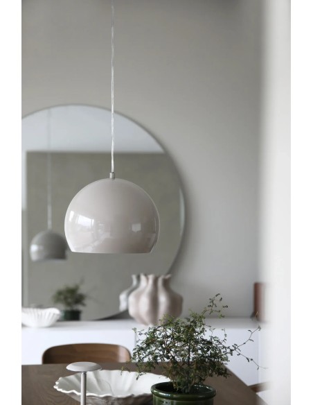 Luminaire plafond Pop gris compact pour cuisine ou couloir