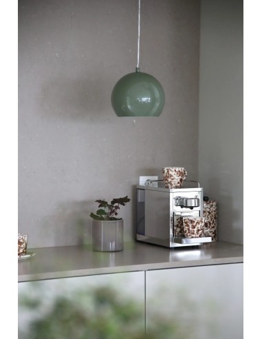 Luminaire plafond compact vert brillant design moderne