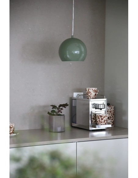 Luminaire plafond compact vert brillant design moderne