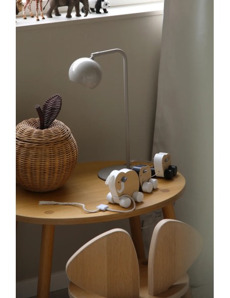 Lampe de bureau Pop grise design moderne pour coin lecture