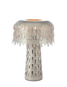 Lampe de table Verbera Markslojd greige métal ajouré