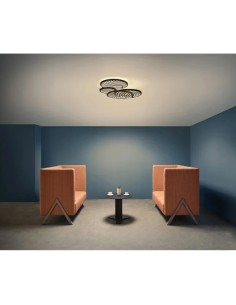 Plafonnier LED Collage Mantra noir design moderne décoratif 2