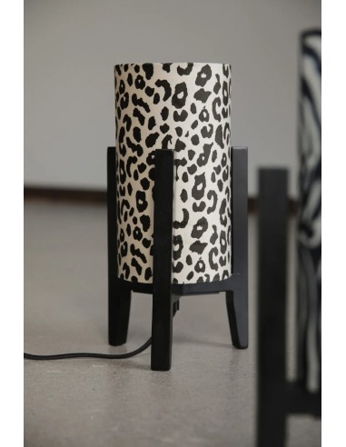 Lampe Eruca Markslojd avec abat-jour motif léopard