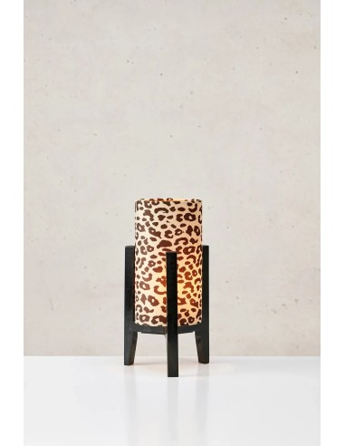Lampe de table Eruca avec base en bois noir